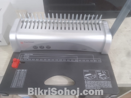Five Crown Comb Spiral Binding Machine